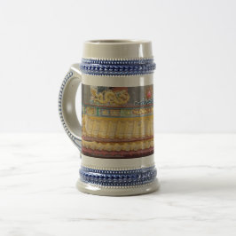 Temple Ceiling Gray / Blue 22 oz Stein Bierglas