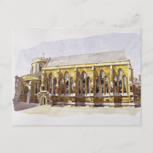 Temple Church Temple Postkarte (Vorderseite)