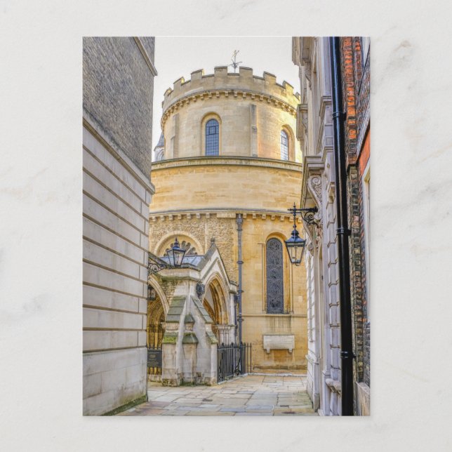 Temple Church, Westminster London Postkarte (Vorderseite)