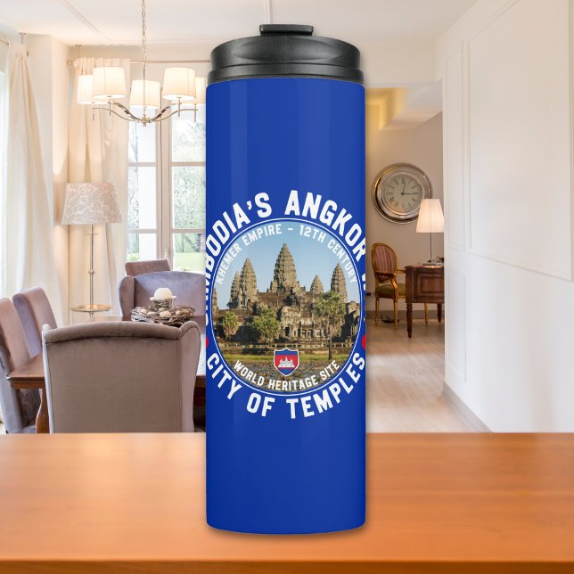 Temple City of Angkor – Cambodia Thermosbecher (Von Creator hochgeladen)