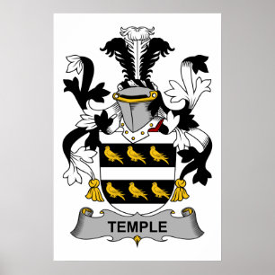 Temple Familienwappen Poster