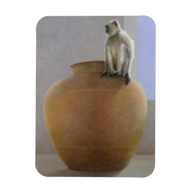 Temple Monkey Magnet (Vertikal)