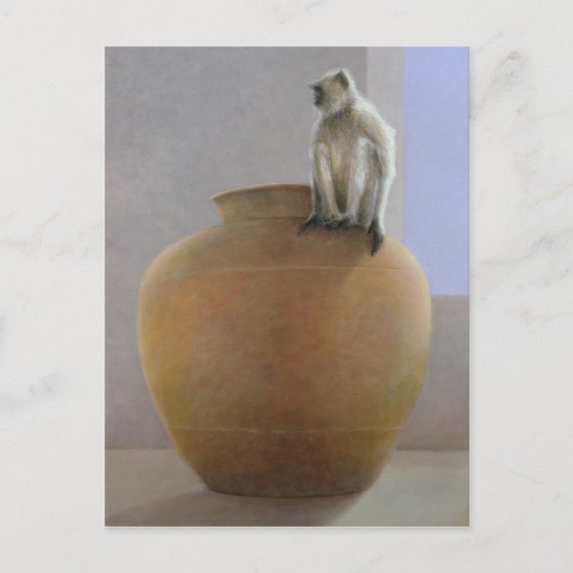 Temple Monkey Postkarte (Vorderseite)