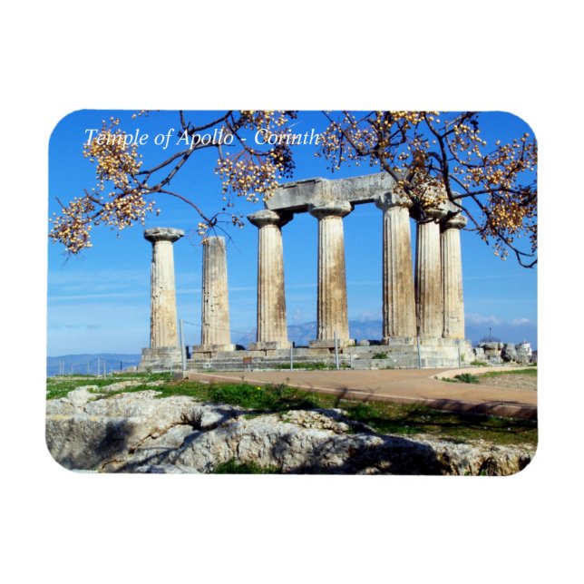Temple of Apollo - Corinth Magnet (Horizontal)