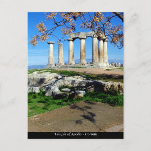 Temple of Apollo - Corinth Postkarte
