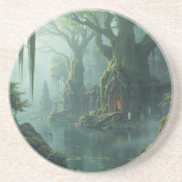 Temple of Moss and Mist Getränkeuntersetzer