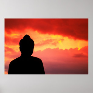 Temple Relic  Buddhistische Statue Poster