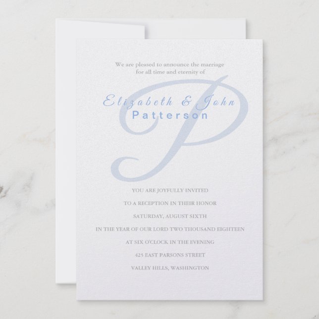 Temple Wedding Einladung Last (Vorderseite)