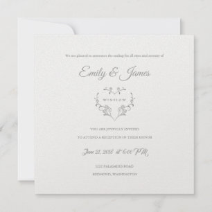 Temple Wedding Reception Card Extravagantes Herz I Einladung