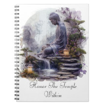 Temple Within Buddha Spiral Foto Notebook