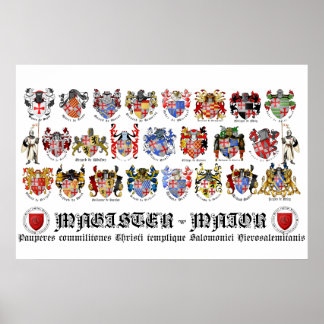 Templer Großmeister-Poster Poster