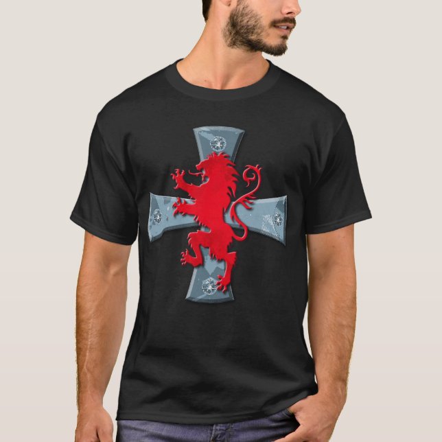 Templer-Kreuz Loewe T-Shirt (Vorderseite)