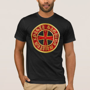 Templer Kreuz T-Shirt beidseitig bedruckt
