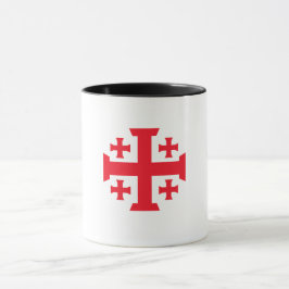 Templer-Kreuzritter-Jerusalem-Kreuz-Kaffeetasse Tasse