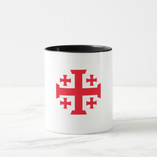Templer-Kreuzritter-Jerusalem-Kreuz-Kaffeetasse Tasse