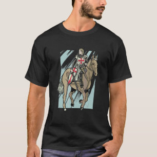 Templer-Ritter-Pferd-Kämpfer T-Shirt