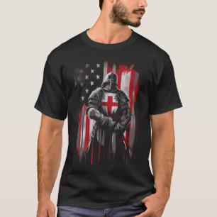Templerritter Christlicher Krieger Gottes Kreuzrit T-Shirt