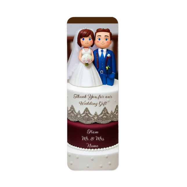 Templet Vielen Dank Hochzeitsgeschenk (Vorne)