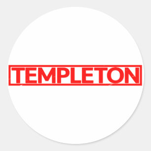 Templeton Briefmarke Runder Aufkleber