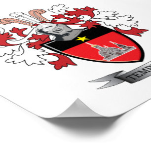 Templeton Familienwappen-Wappen Poster