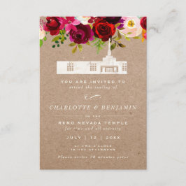 TEMPLETTKARTE | Reno Nevada Temple Wedding Begleitkarte