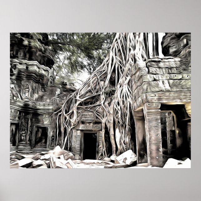 TEMPLO EM ANGKOR TEMPEL BEI ANGKOR POSTER (Vorne)