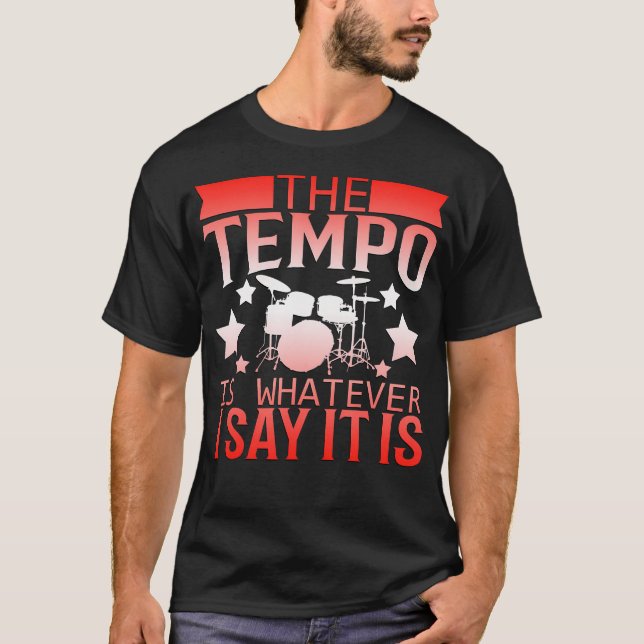 Tempo Schlagzeug Cool T-Shirt (Vorderseite)