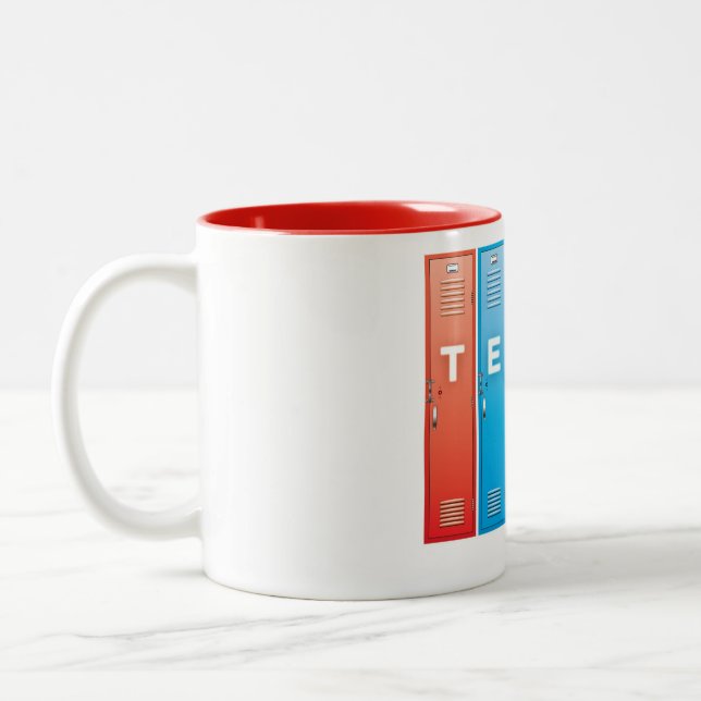 Tempo-Tasse Zweifarbige Tasse (Links)