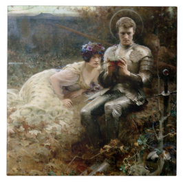 Tempo von Sir Percival (mittelalterlicher Ritter) Fliese