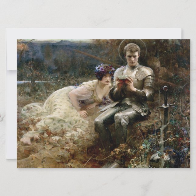 Tempo von Sir Percival (mittelalterlicher Ritter) Karte (Vorderseite)