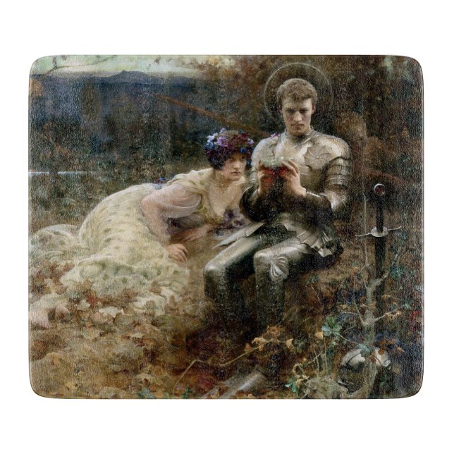 Tempo von Sir Percival (mittelalterlicher Ritter) Schneidebrett (Vorderseite)