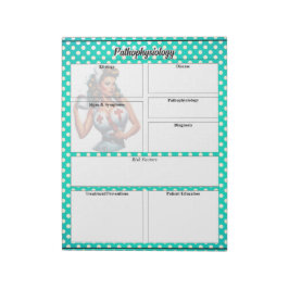 Tempotherapie für gesegnete Pinup-Krankenschwester Notizblock