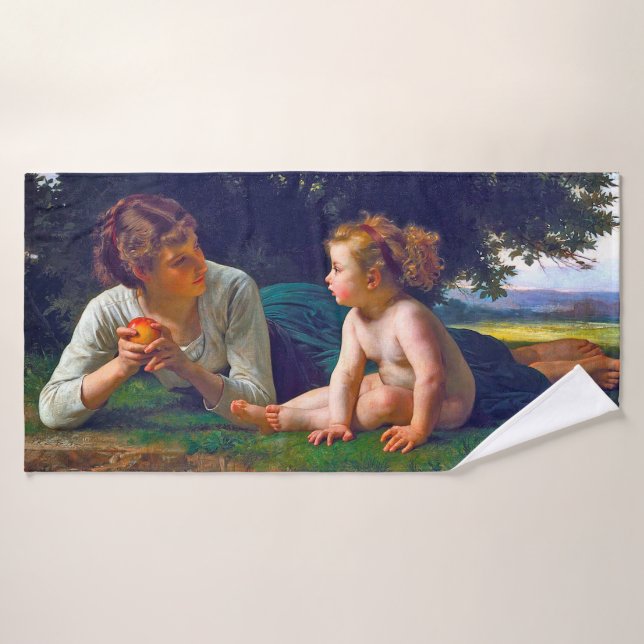 Temptation, Bouguereau Badehandtuch (Badehandtuch)