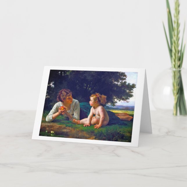 Temptation, Bouguereau Karte (Vorderseite)