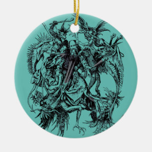 Temptation des Heiligen Anthony des Großen Keramik Ornament