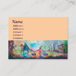 TEMPTATION Dunkler Ritter, Teufels Schatz blauer P Visitenkarte