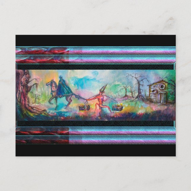 TEMPTATION Dunkler Ritter und Teufelskreis Schatz, Postkarte (Vorderseite)