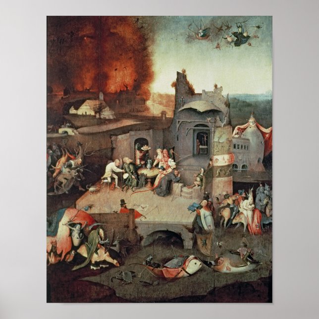 Temptation von Saint Anthony, c.1500 Poster (Vorne)