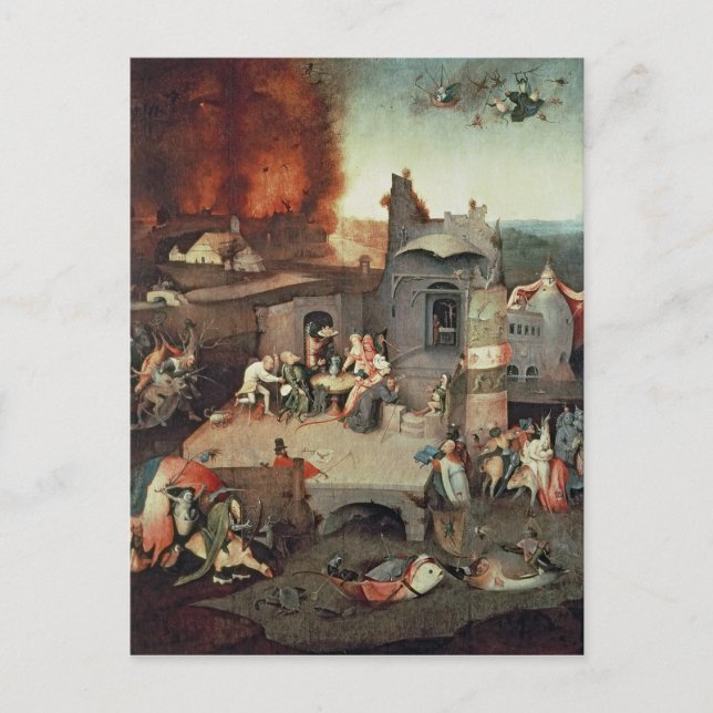 Temptation von Saint Anthony, c.1500 Postkarte (Vorderseite)
