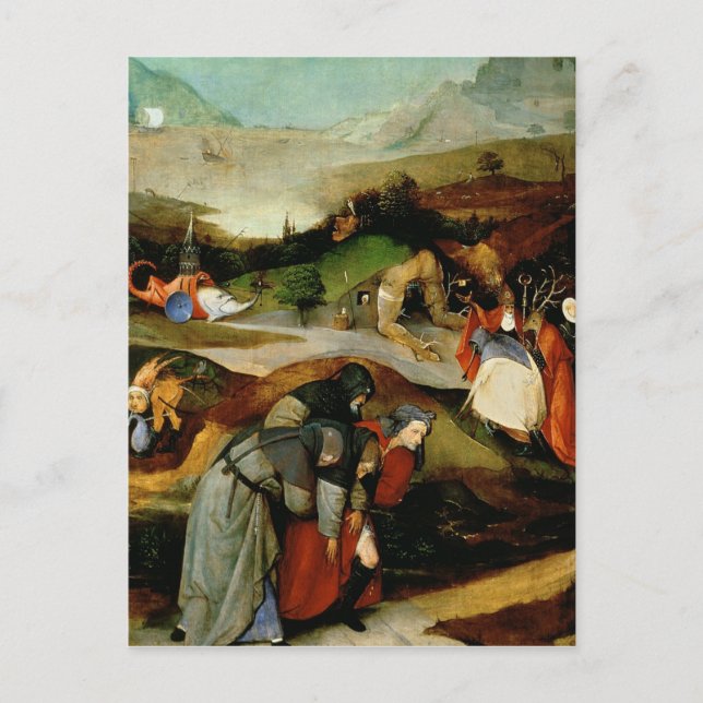 Temptation von St. Anthony Postkarte (Vorderseite)