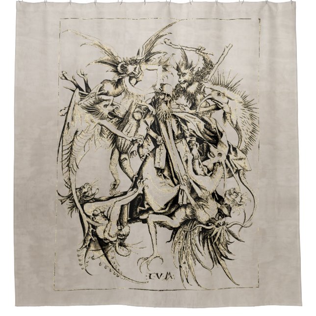 Temptationen von St. Anthony Duschvorhang (Vorderseite)