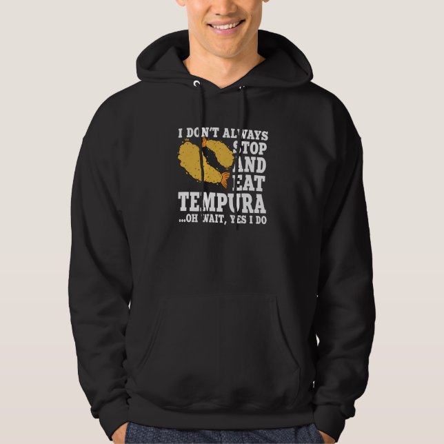 Tempura  Quote Love Shrimp And Seafood Hoodie (Vorderseite)