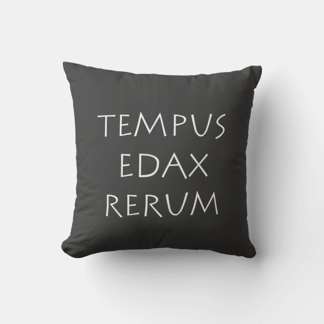 Tempus edax rerum kissen (Vorderseite)