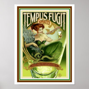 Tempus Fugit Spirits 12 x 16 Poster