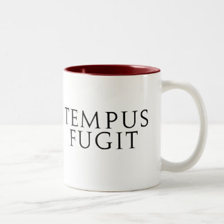 TEMPUS Fugit Zweifarbige Tasse