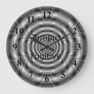 Tempus Fugitive Clock Große Wanduhr