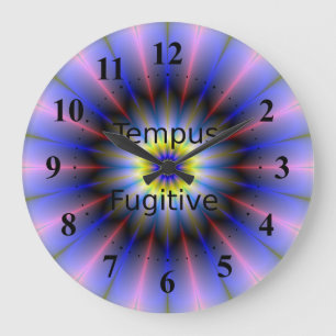 Tempus Fugitive Clock Große Wanduhr