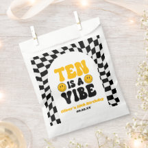 Ten Is A Vibe Retro Tenth 10th Birthday Party