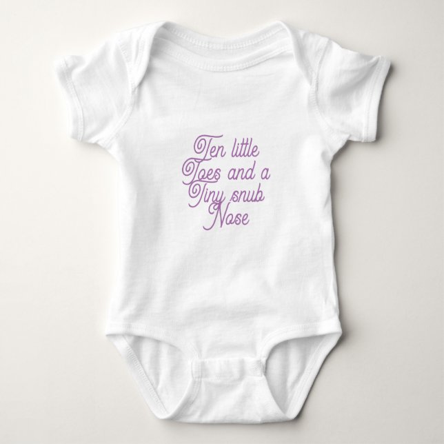 Ten Little Toes Baby Bodysuit Baby Strampler (Vorderseite)