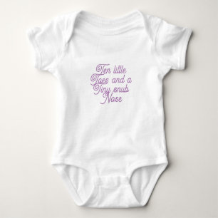 Ten Little Toes Baby Bodysuit Strampler